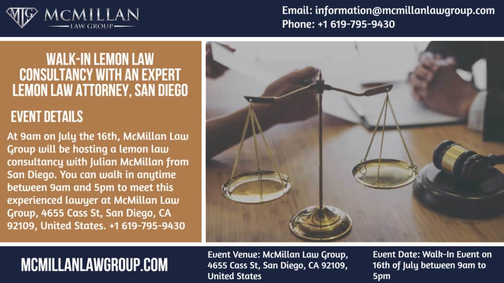 Lemon Law Attorney San Diego