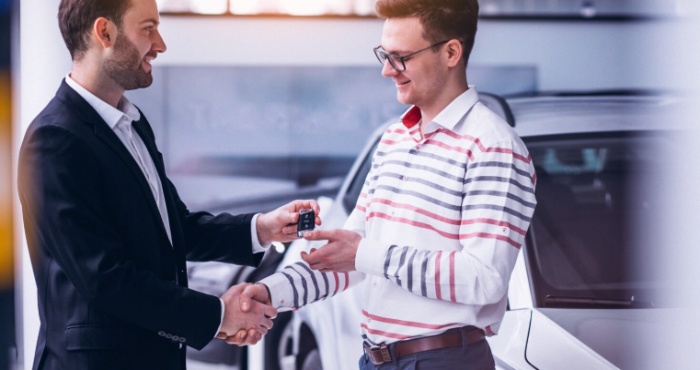 purchase a new vehicle from a dealer