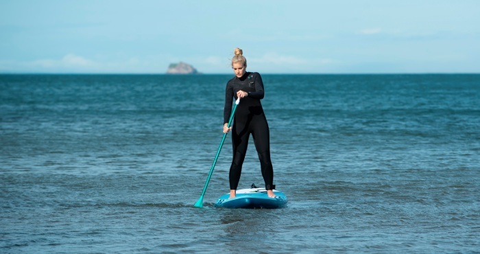 paddle boarding