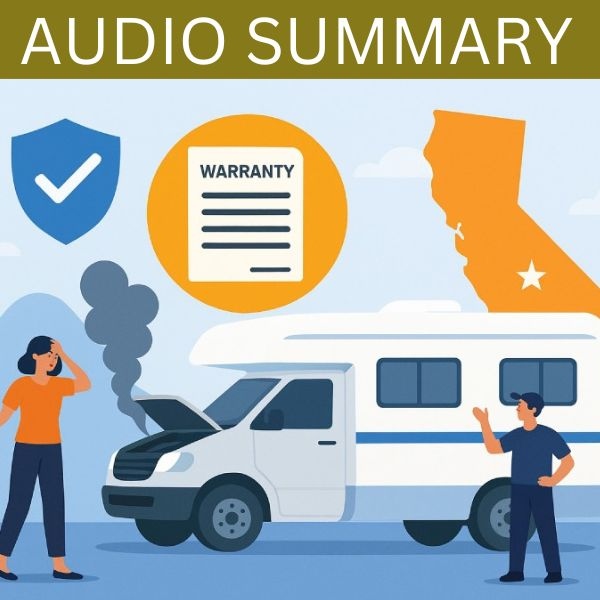 Lemon Law Vs. Warranty Claims: What Happens When Your Rv Breaks Down Outside California?