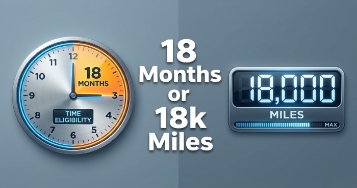 18 Months or 18k Miles