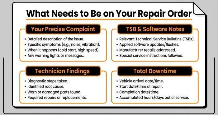 repair order