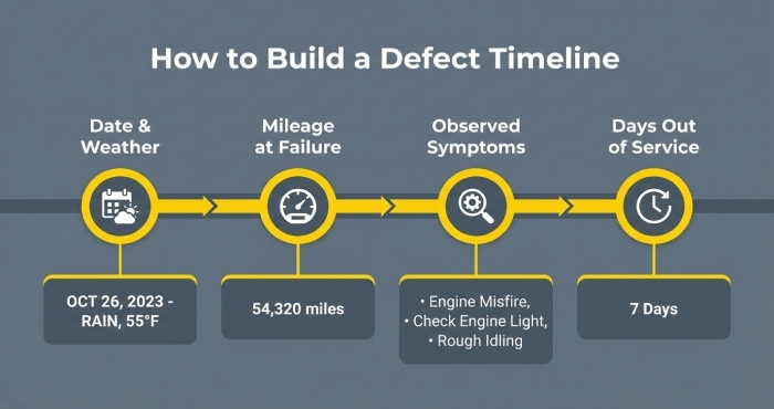 defect timeline
