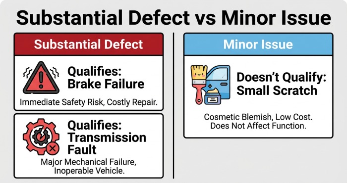 Substantial Defect Comparison