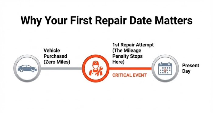 Four categories of information needed for a lemon calculator: purchase details, mileage, repairs, and expenses.