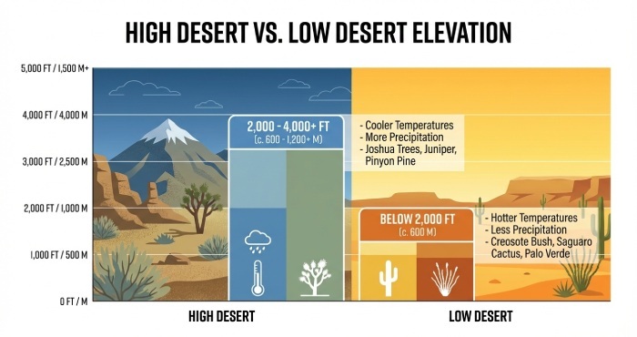 high desert & Low desert