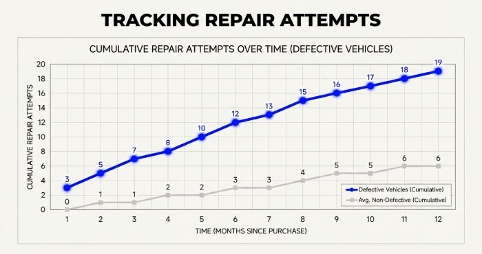 track repair attempts