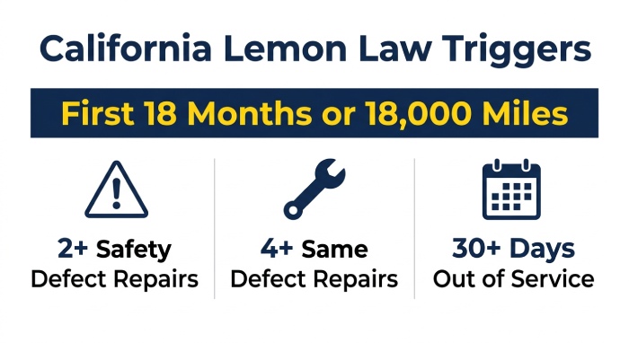 Lemon law triggers