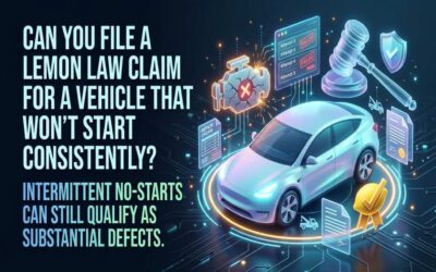 Can You File A Lemon Law Claim For A Vehicle That Won’t Start Consistently?