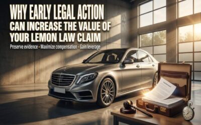 Why Early Legal Action Can Increase The Value Of Your Lemon Law Claim