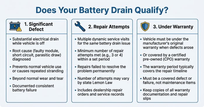 battery drain qualify