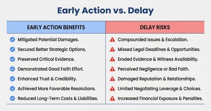 early action & vs delay