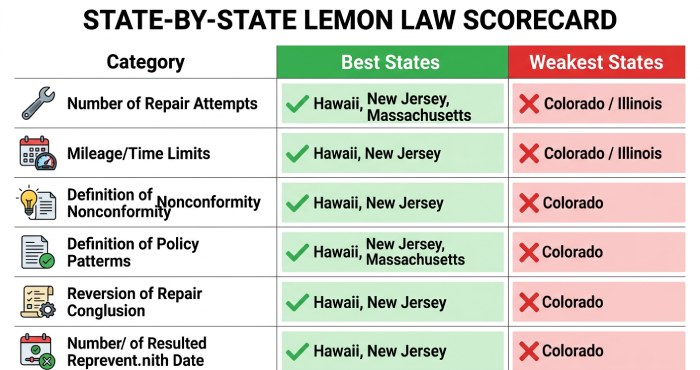 Lemon Law Scorecard