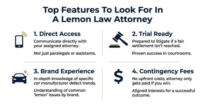 Key Features to Look for in a Lemon Law Attorney