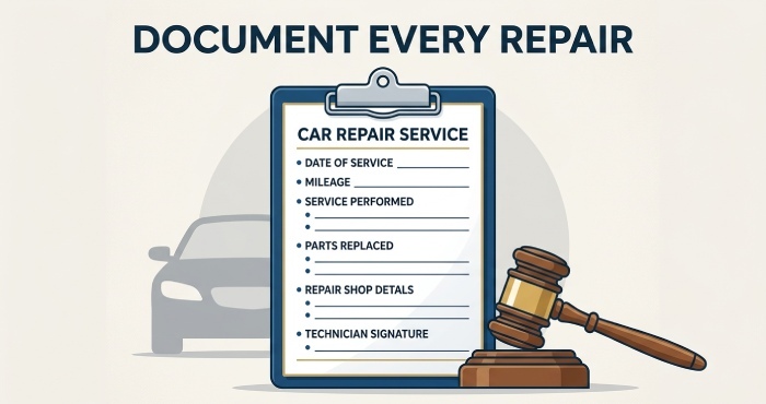 document every repair
