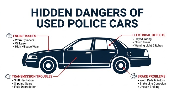 dangers of used police car