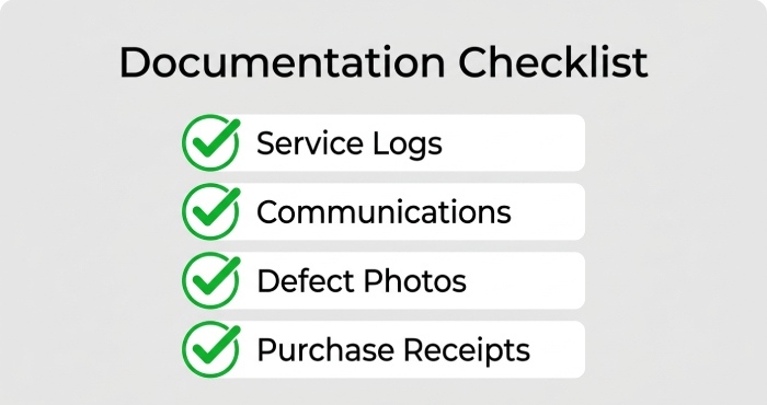 documentation checklist