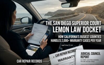 The San Diego Superior Court Lemon Law Docket