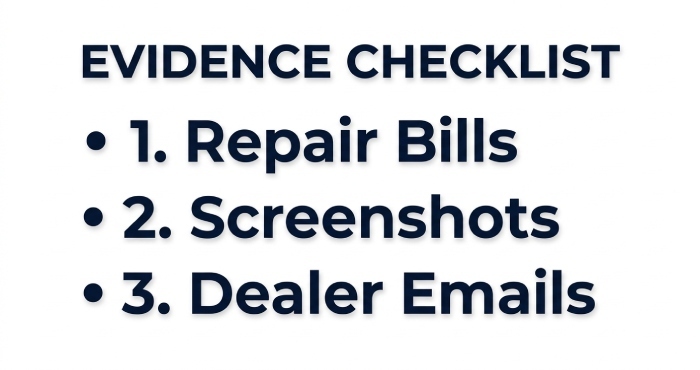 Evidence checlist