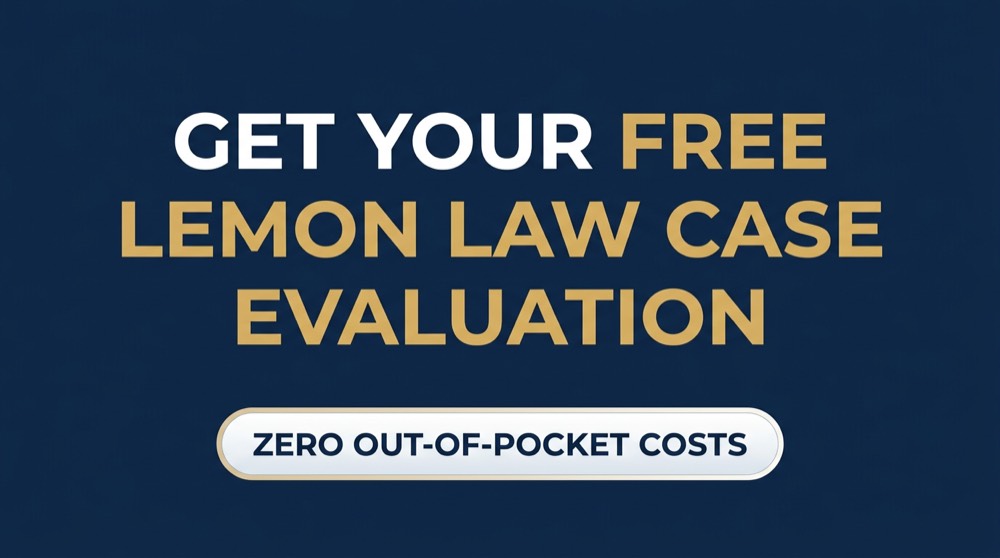 Get your free California lemon law case evaluation with zero out-of-pocket costs