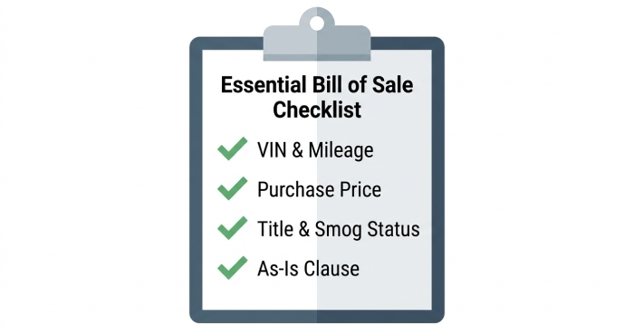 bill of sale checklist