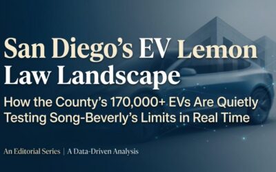 San Diego’s EV Lemon Law Landscape