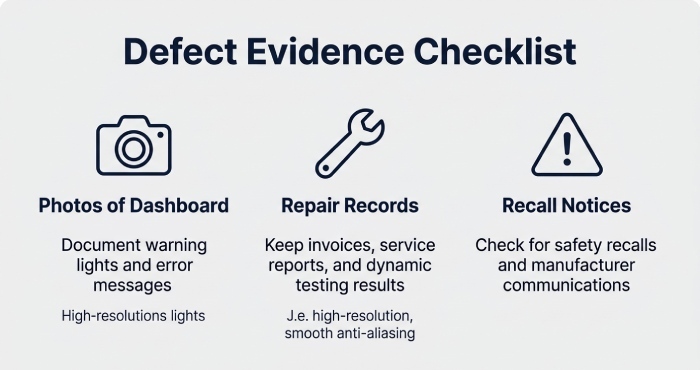 Evidence checklist