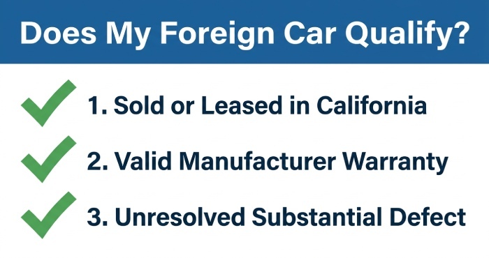 Foreign cars qualify