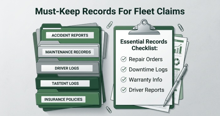 Keep records for fleet claim