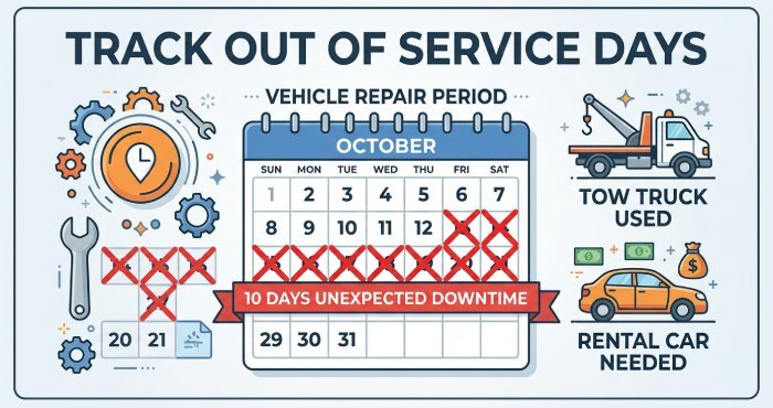 out of service days