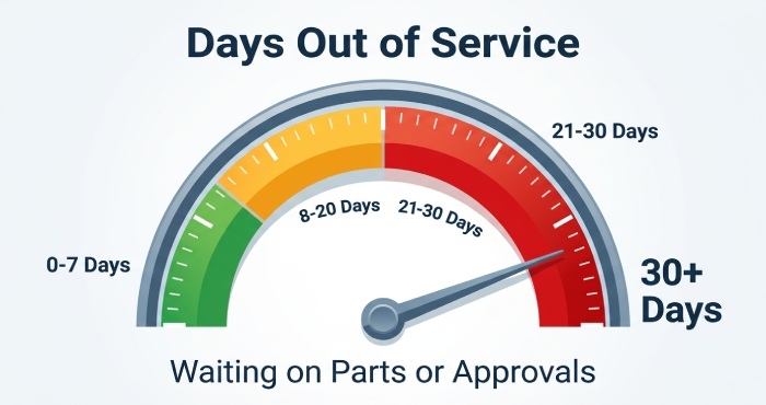 Days out of service