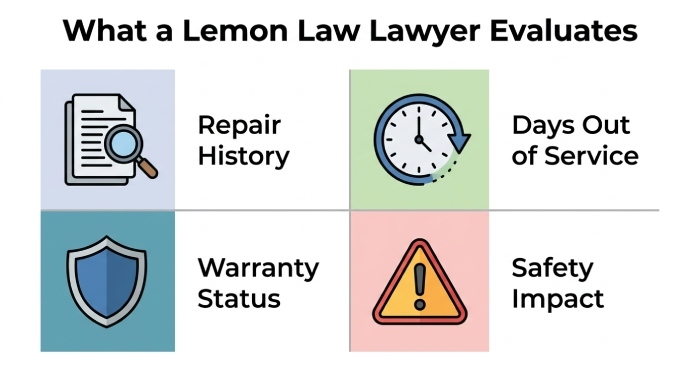 Lemon law lawyers evaluates