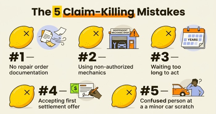 5 claim killing mistakes